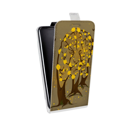 Дизайнерский вертикальный чехол-книжка для HTC Desire 601 Животное цветение