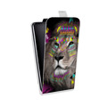 Дизайнерский вертикальный чехол-книжка для Alcatel Pop 4 Plus Животный стиль