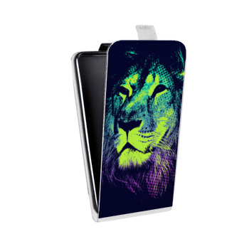 Дизайнерский вертикальный чехол-книжка для Samsung Galaxy Ace 3 Животный поп-арт (на заказ)