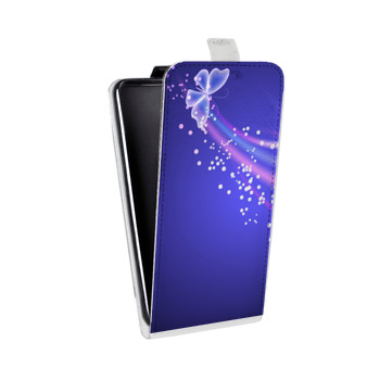 Дизайнерский вертикальный чехол-книжка для Alcatel One Touch Idol 3 (4.7) Бабочки (на заказ)