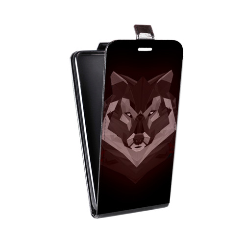 Дизайнерский вертикальный чехол-книжка для Huawei Honor 3x Волки
