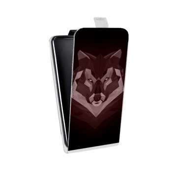 Дизайнерский вертикальный чехол-книжка для Huawei Honor 7A Pro Волки (на заказ)