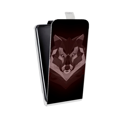 Дизайнерский вертикальный чехол-книжка для Motorola Moto E7 Plus Волки