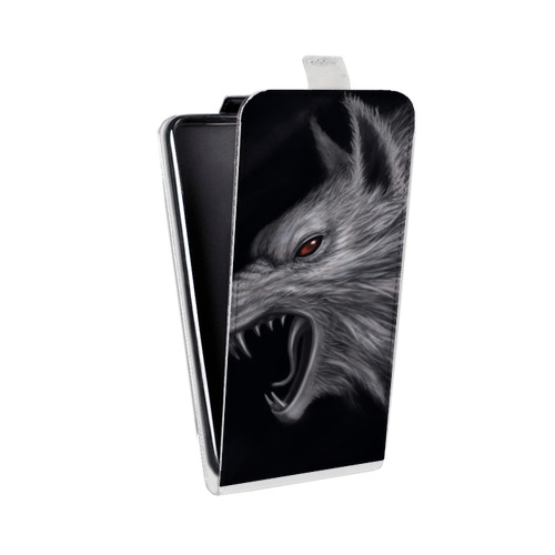 Дизайнерский вертикальный чехол-книжка для LG L70 Волки