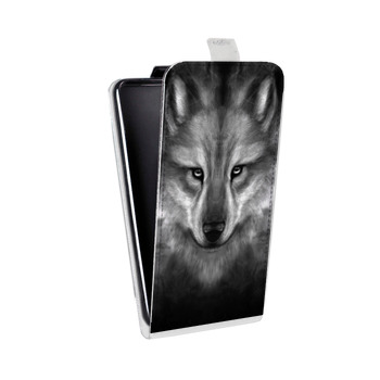 Дизайнерский вертикальный чехол-книжка для BlackBerry KEY2 Волки (на заказ)