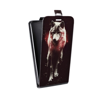 Дизайнерский вертикальный чехол-книжка для Nokia 5 Волки (на заказ)