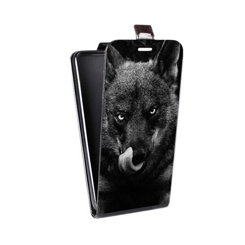 Дизайнерский вертикальный чехол-книжка для LG G3 (Dual-LTE) Волки