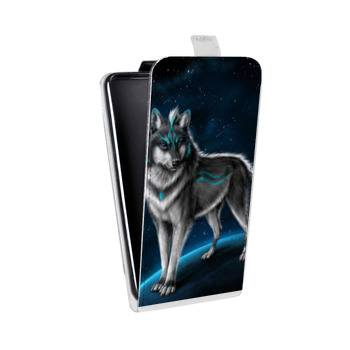 Дизайнерский вертикальный чехол-книжка для Samsung Galaxy S9 Plus Волки (на заказ)