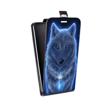 Дизайнерский вертикальный чехол-книжка для Iphone 7 Волки (на заказ)