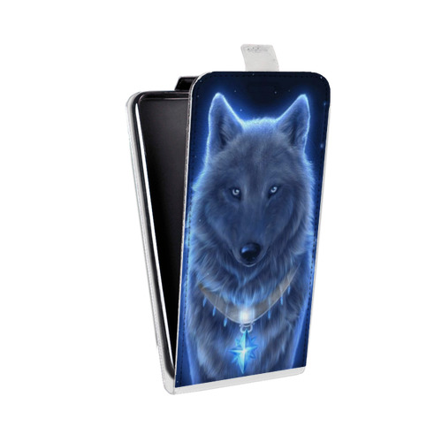 Дизайнерский вертикальный чехол-книжка для Iphone 5c Волки
