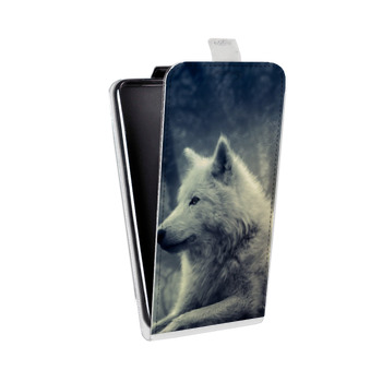 Дизайнерский вертикальный чехол-книжка для HTC One Mini Волки (на заказ)