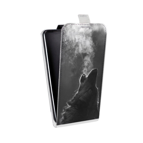 Дизайнерский вертикальный чехол-книжка для LG K10 Волки
