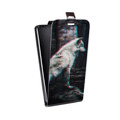 Дизайнерский вертикальный чехол-книжка для Iphone 5c Волки