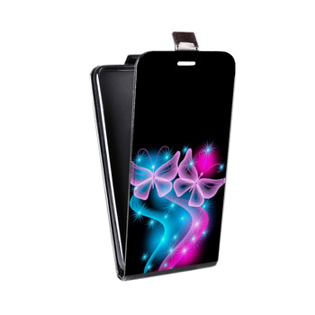 Дизайнерский вертикальный чехол-книжка для Huawei P9 Lite Бабочки (на заказ)