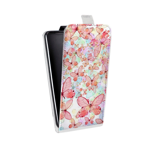 Дизайнерский вертикальный чехол-книжка для Xiaomi Mi Note Бабочки