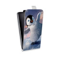Дизайнерский вертикальный чехол-книжка для Huawei Honor 6 Plus Пингвины