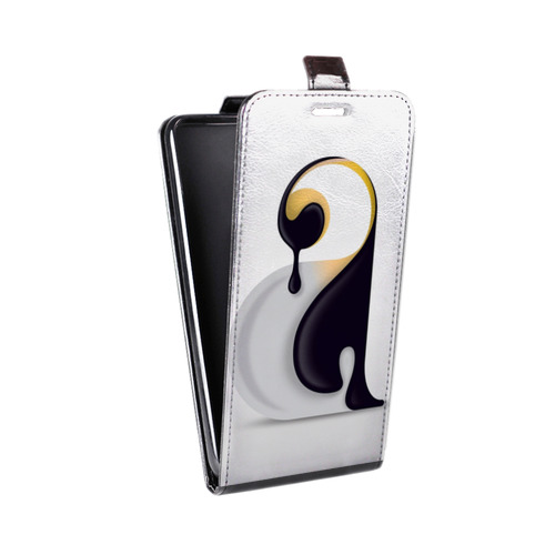 Дизайнерский вертикальный чехол-книжка для Realme 5 Пингвины