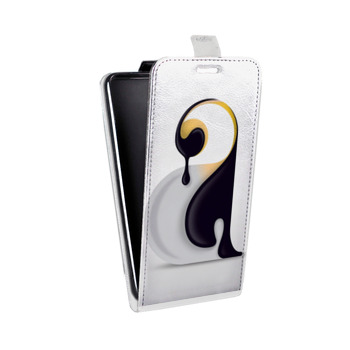 Дизайнерский вертикальный чехол-книжка для Realme 5 Pro Пингвины (на заказ)