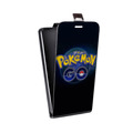 Дизайнерский вертикальный чехол-книжка для LG G4 Pokemon Go
