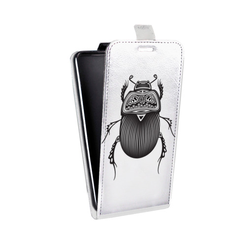 Дизайнерский вертикальный чехол-книжка для Samsung Galaxy Grand Каллиграфия животных