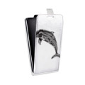 Дизайнерский вертикальный чехол-книжка для HTC Desire 601 Каллиграфия животных