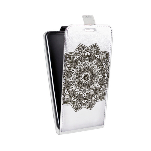 Дизайнерский вертикальный чехол-книжка для HTC Desire 601 Полупрозрачные мандалы
