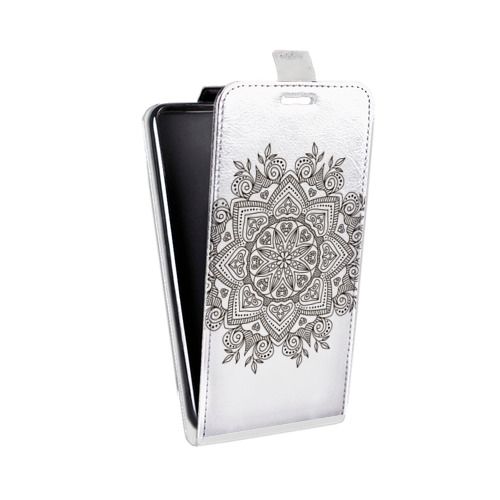 Дизайнерский вертикальный чехол-книжка для HTC Desire 601 Полупрозрачные мандалы