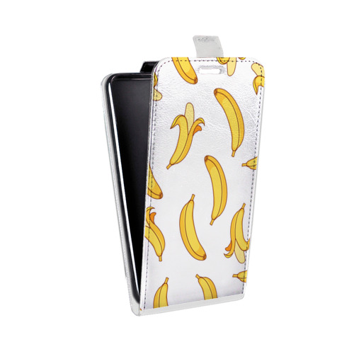 Дизайнерский вертикальный чехол-книжка для HTC Desire 601 Прозрачные бананы