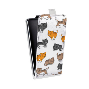 Дизайнерский вертикальный чехол-книжка для Sony Xperia Z3 Прозрачные котята (на заказ)