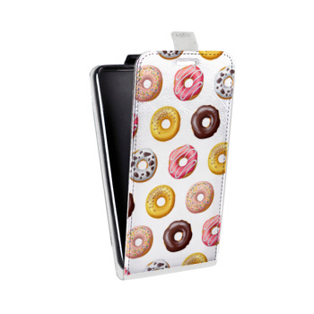 Дизайнерский вертикальный чехол-книжка для Lenovo Vibe X2 Прозрачные пончики (на заказ)