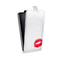 Дизайнерский вертикальный чехол-книжка для HTC Desire 601 Прозрачные поцелуи