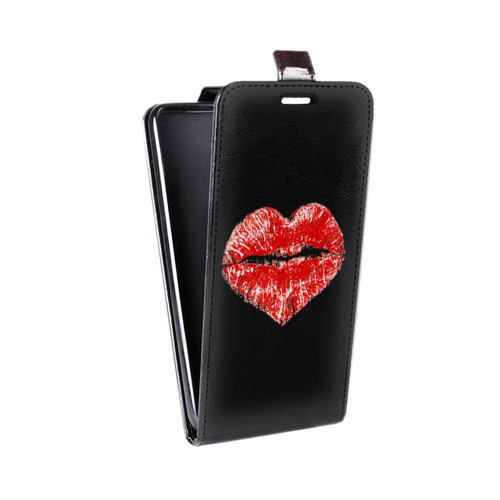 Дизайнерский вертикальный чехол-книжка для Huawei Honor 6 Plus Прозрачные поцелуи