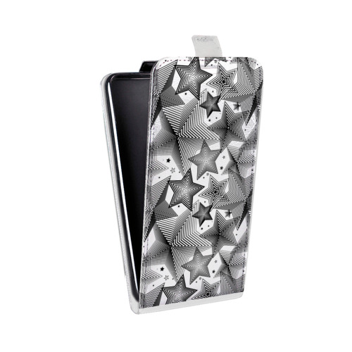 Дизайнерский вертикальный чехол-книжка для HTC Desire 601 Прозрачные звезды