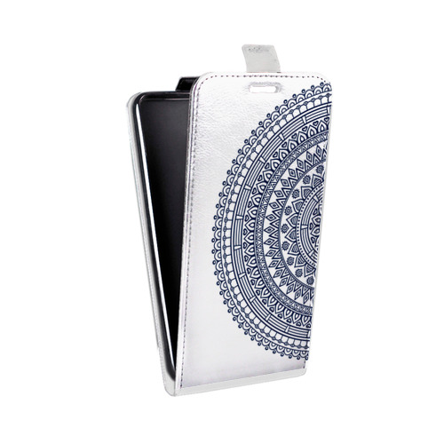 Дизайнерский вертикальный чехол-книжка для LG G3 (Dual-LTE) Прозрачные мандалы