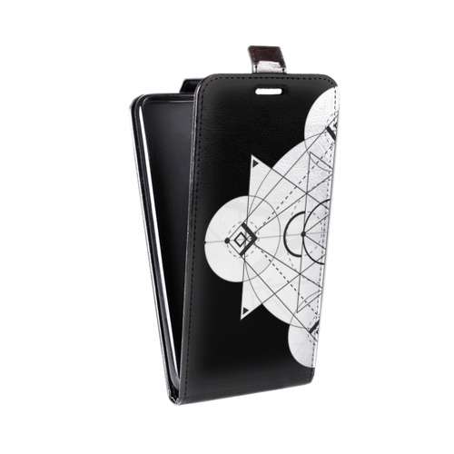 Дизайнерский вертикальный чехол-книжка для Asus ZenFone 4 Max Прозрачные мандалы