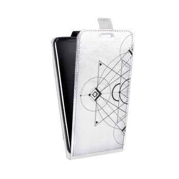 Дизайнерский вертикальный чехол-книжка для Samsung Galaxy A5 (2016) Прозрачные мандалы (на заказ)