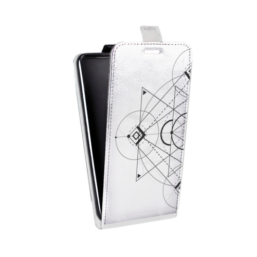 Дизайнерский вертикальный чехол-книжка для HTC One A9S Прозрачные мандалы