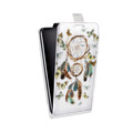 Дизайнерский вертикальный чехол-книжка для HTC Desire 200 Прозрачные обереги 3