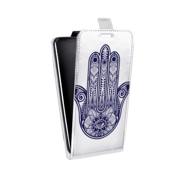 Дизайнерский вертикальный чехол-книжка для Samsung Galaxy S6 Edge Рука Хамса (на заказ)