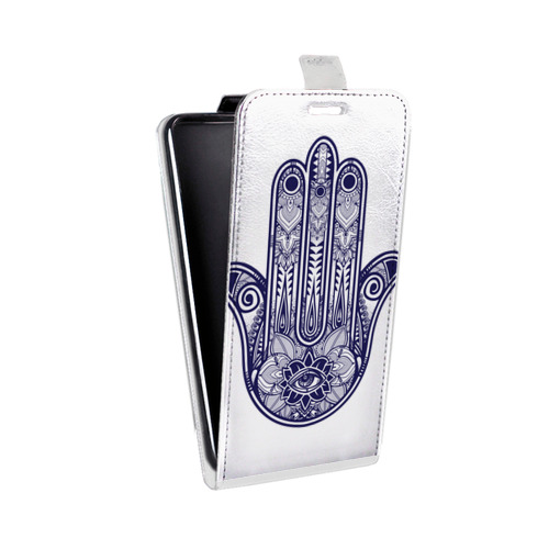 Дизайнерский вертикальный чехол-книжка для Samsung Galaxy Grand Рука Хамса