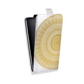Дизайнерский вертикальный чехол-книжка для Samsung Galaxy Grand Прозрачные мандалы