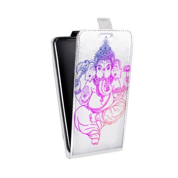 Дизайнерский вертикальный чехол-книжка для Iphone 7 Йога дизайн (на заказ)