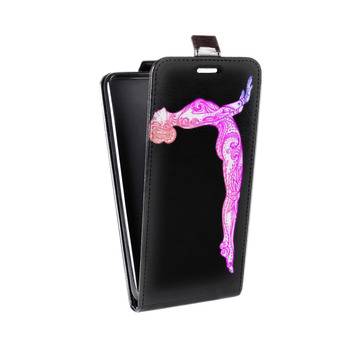 Дизайнерский вертикальный чехол-книжка для Iphone 7 Йога дизайн (на заказ)