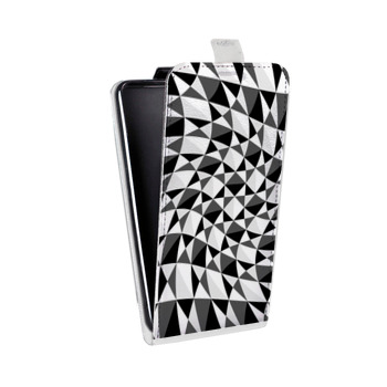 Дизайнерский вертикальный чехол-книжка для Samsung Galaxy S6 Edge Геометрические паттерны (на заказ)