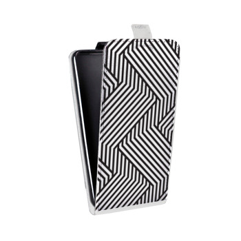 Дизайнерский вертикальный чехол-книжка для Samsung Galaxy S6 Edge Геометрические паттерны (на заказ)