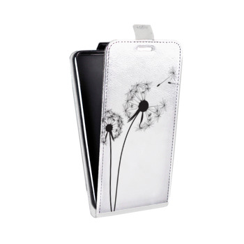 Дизайнерский вертикальный чехол-книжка для Samsung Galaxy S6 Edge Прозрачные принты (на заказ)