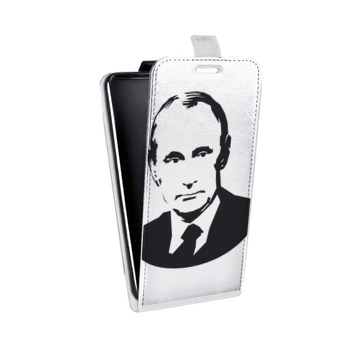 Дизайнерский вертикальный чехол-книжка для Huawei P10 В.В.Путин  (на заказ)