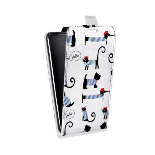 Дизайнерский вертикальный чехол-книжка для LG Optimus G2 mini Кошки 