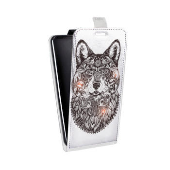 Дизайнерский вертикальный чехол-книжка для LG G5 Волки  (на заказ)