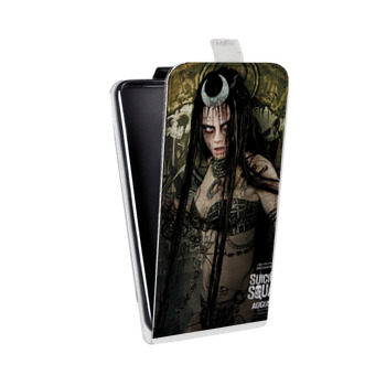 Дизайнерский вертикальный чехол-книжка для Alcatel One Touch Pop D5 Отряд самоубийц (на заказ)
